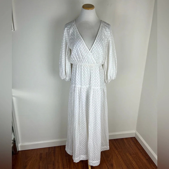 Free People Like Air Midi Dress in White Powder Size XS - Picture 4 of 10